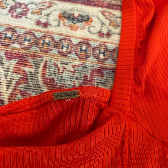 Free People Ribbed Longsleeve Top - Picture 2 of 2